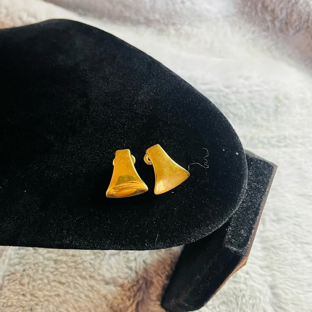 Gold Clip-On Earrings